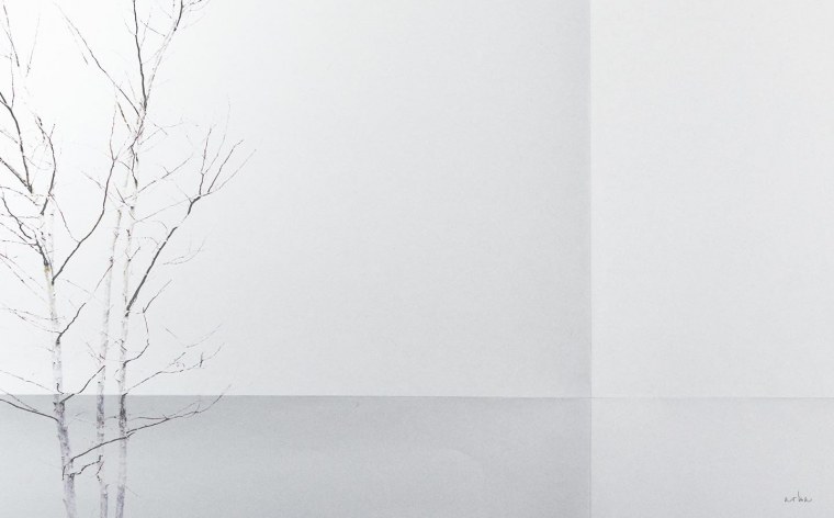 Обои белые с серыми разводами