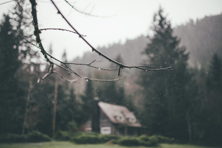 Эстетика дождя в деревне