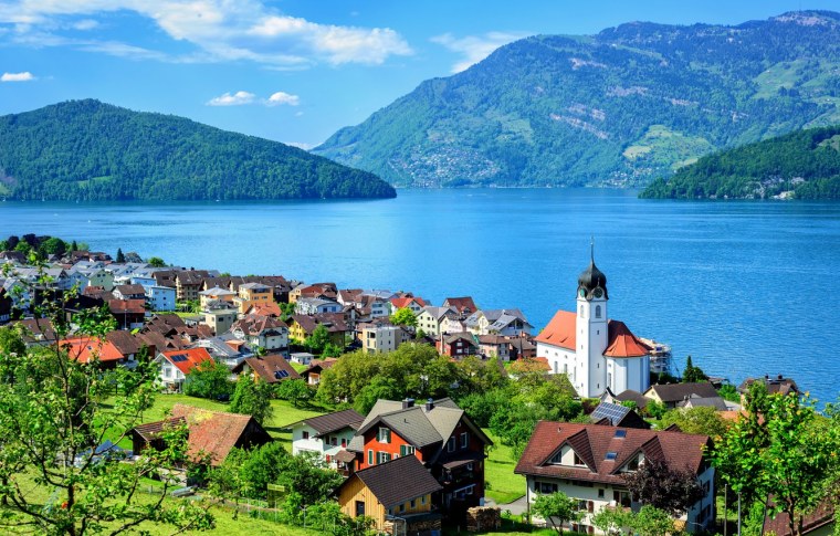 Озеро Люцерн Швейцария