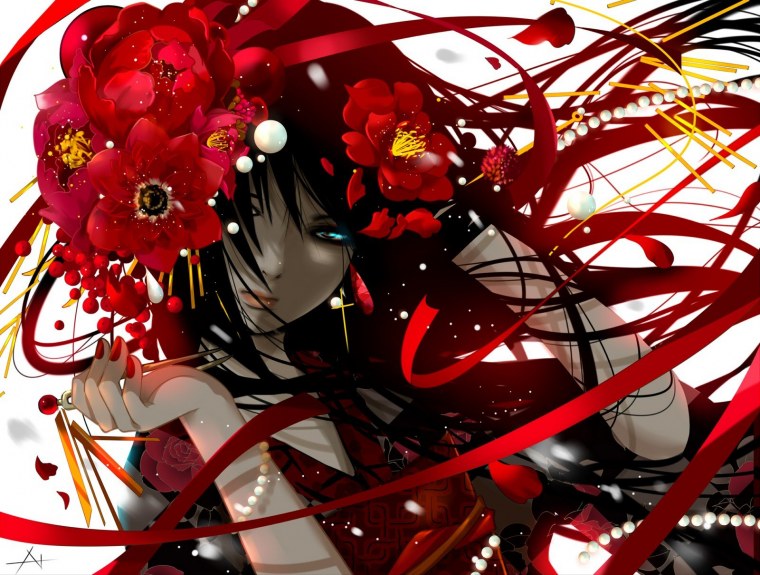 Красная шапочка аниме арт