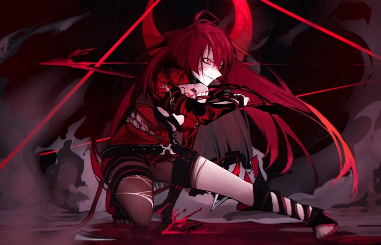 Арты в красных тонах