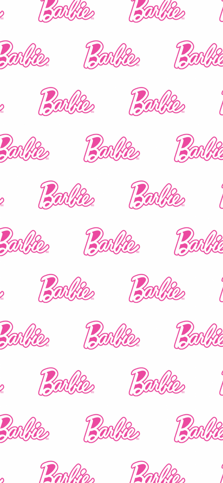 Надпись Барби на розовом фоне
