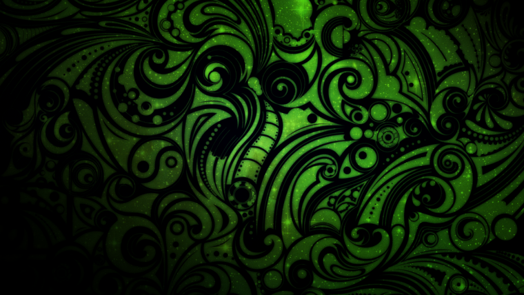 Цветочный принт на черном фоне вертикально