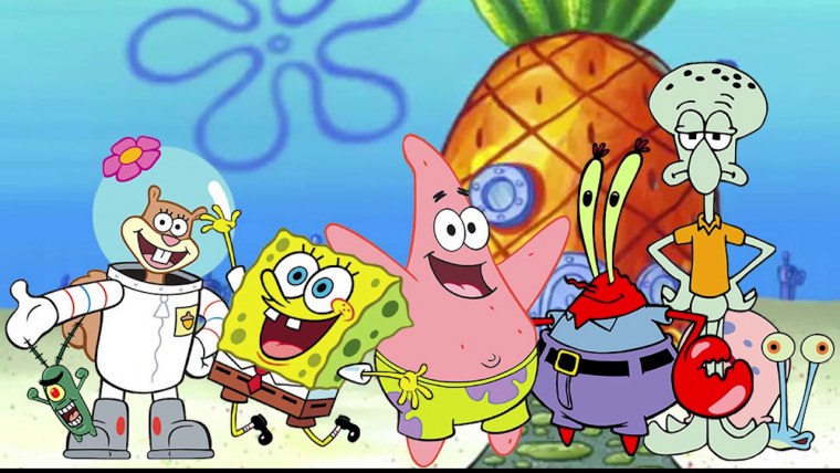 Герои мультика Спанч Боб