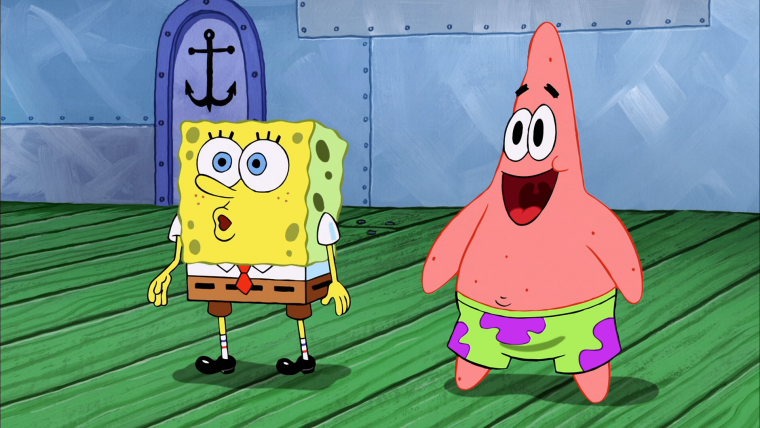 Мультик губка Боб квадратные штаны Патрик
