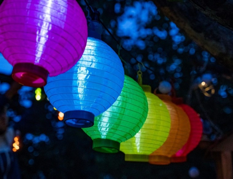 Фонарики на веранде