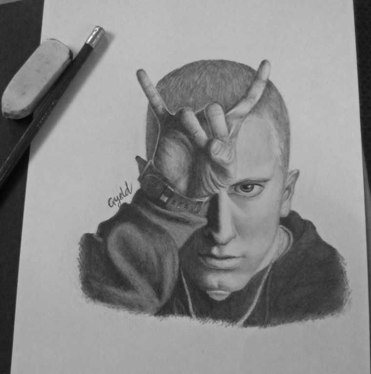 Рисунок портрет Эминема