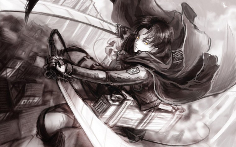 Атака титанов Леви Аккерман