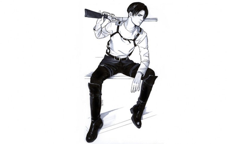 Леви Ханджи и Эрвин