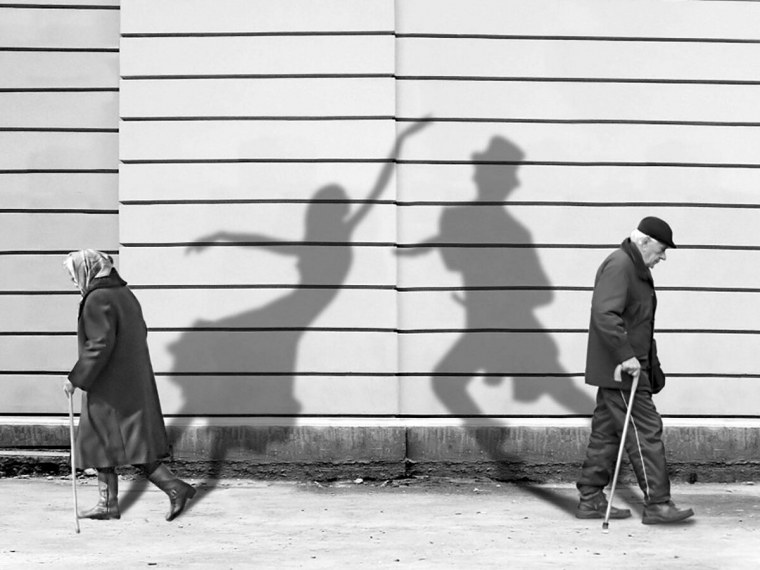 Отражение старости в зеркале