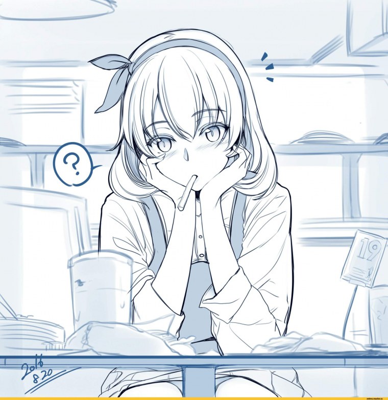 Аниме задумчивость