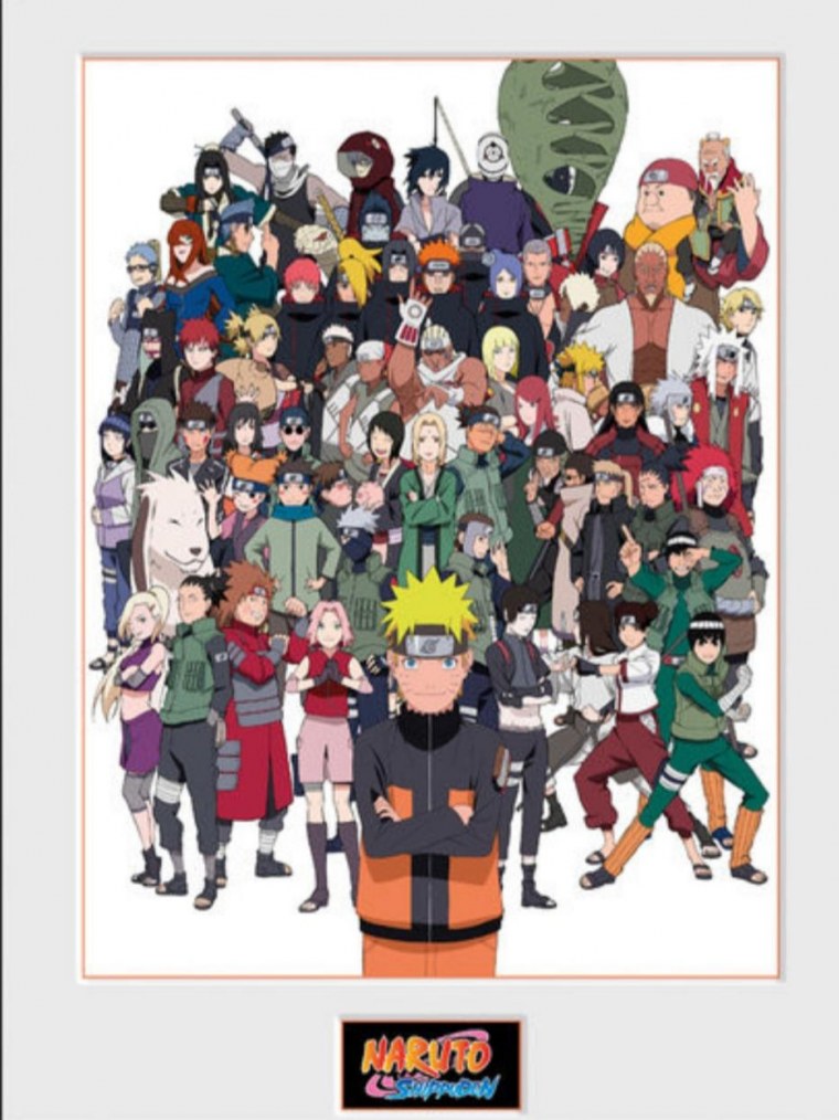 Наруто плакат все герои