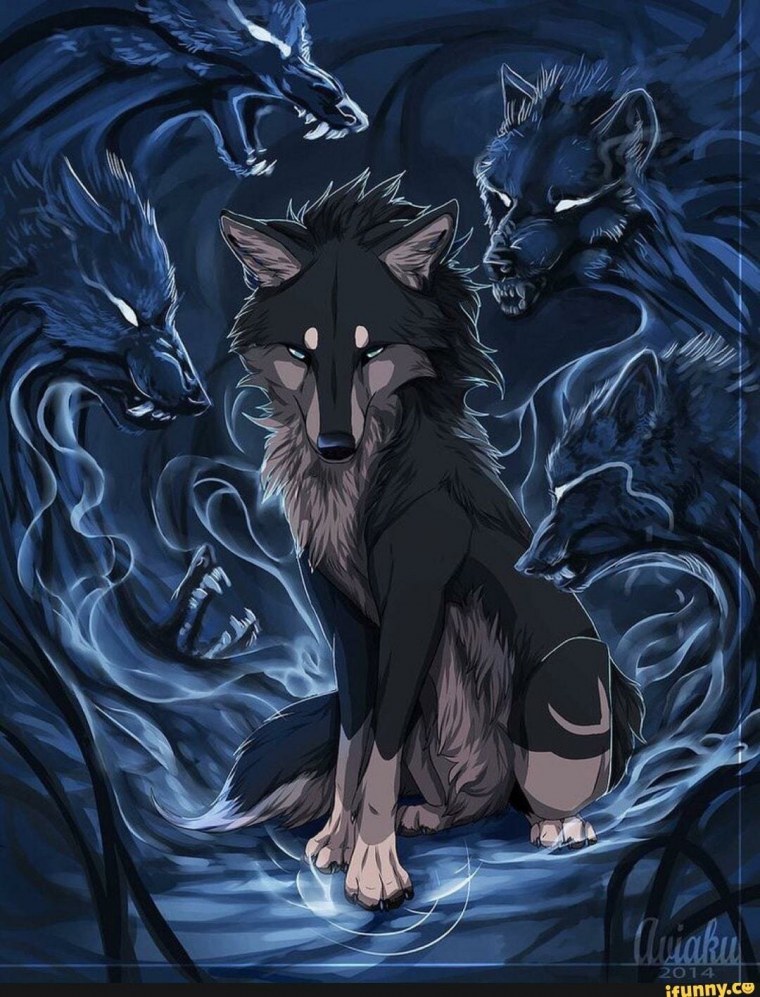Фенрир волк аниме