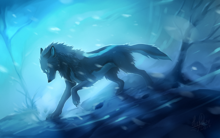 Аниме волки ферал