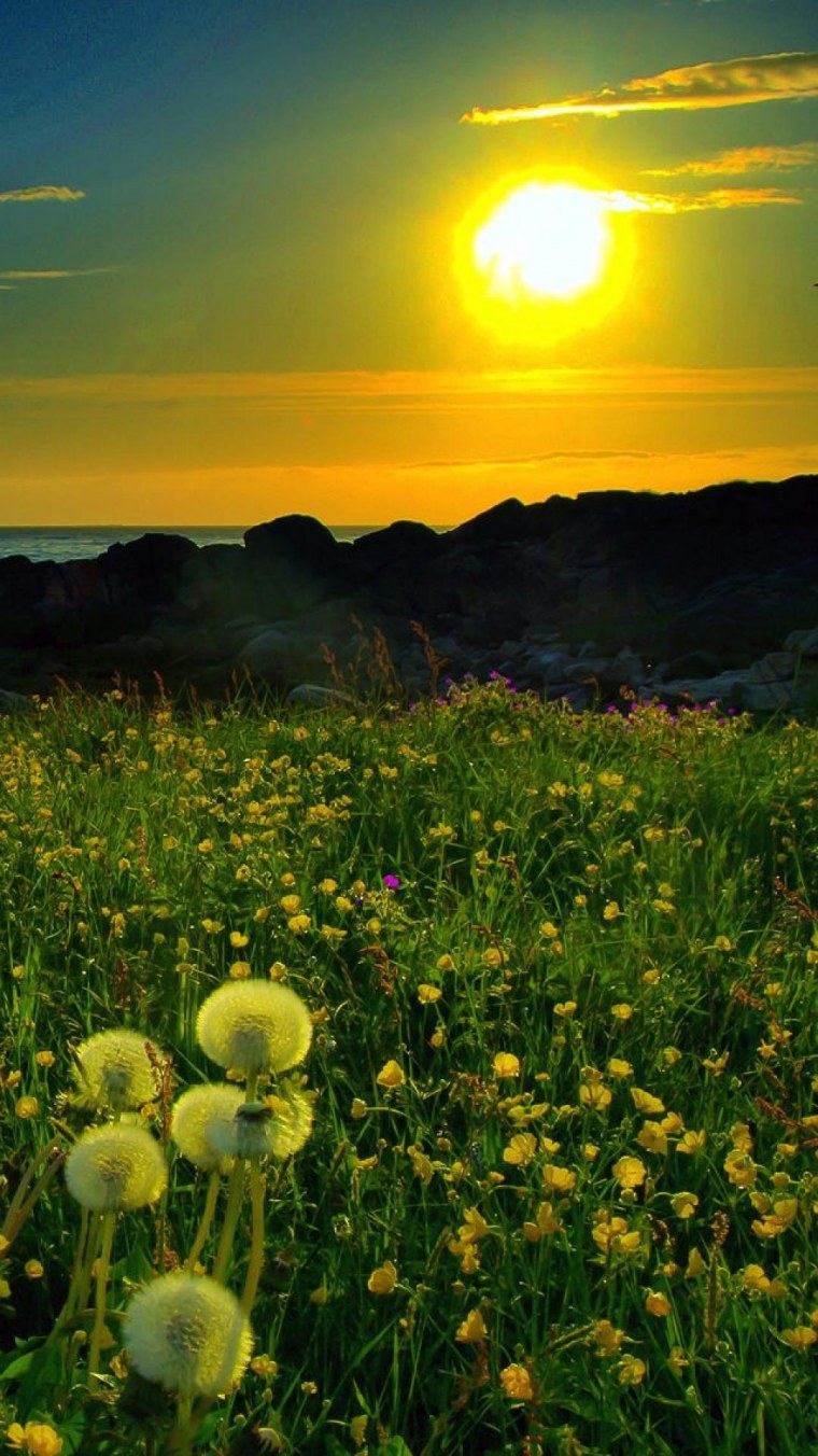 Закат на море