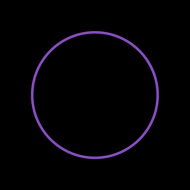 Неоновый полукруг