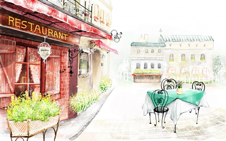 Фотообои нарисованные