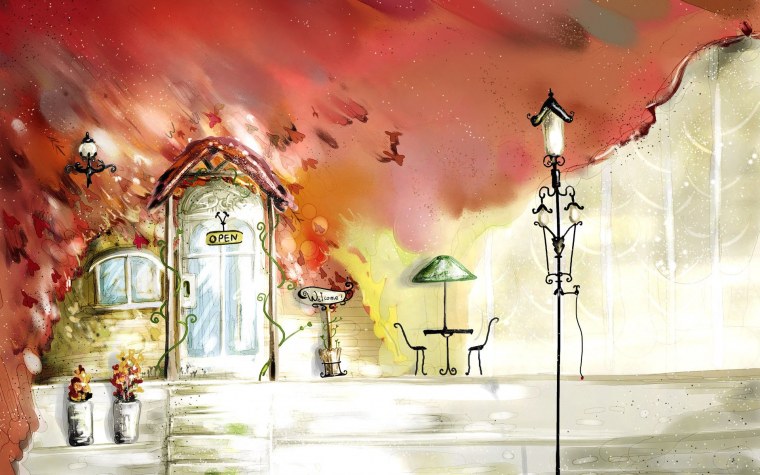 Нарисовать улицу