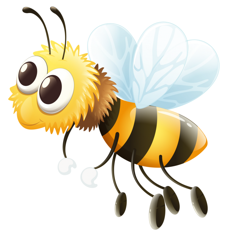 Песочная Оса на белом фоне