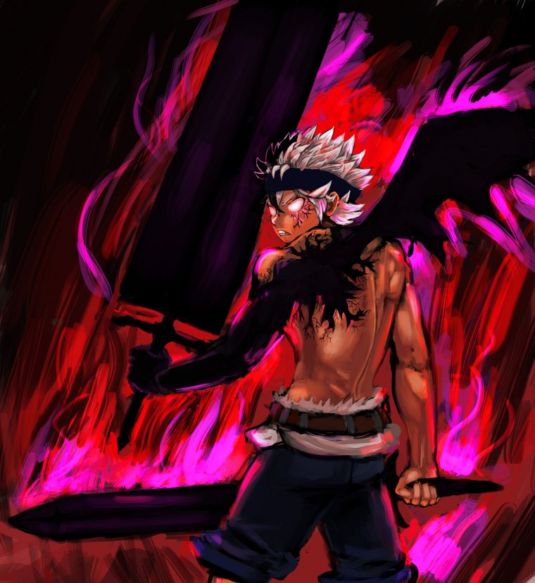 Демон асты из аниме черный Клевер