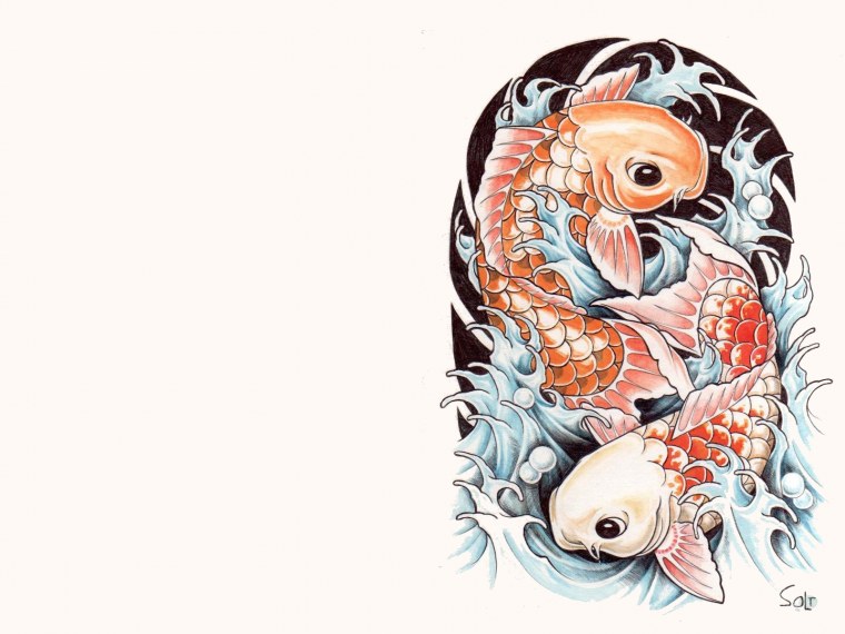 Заставка на телефон рыбки