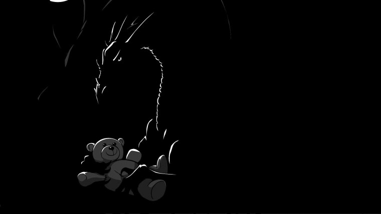 Тёмные обои с рисунком