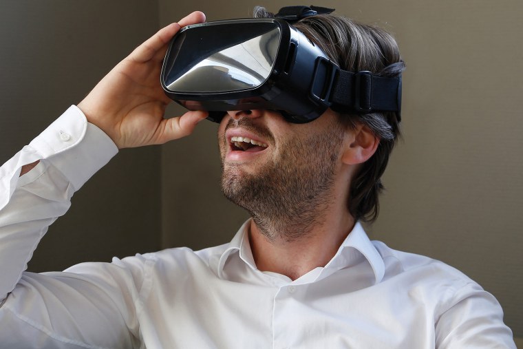 Вид в очках виртуальной реальности