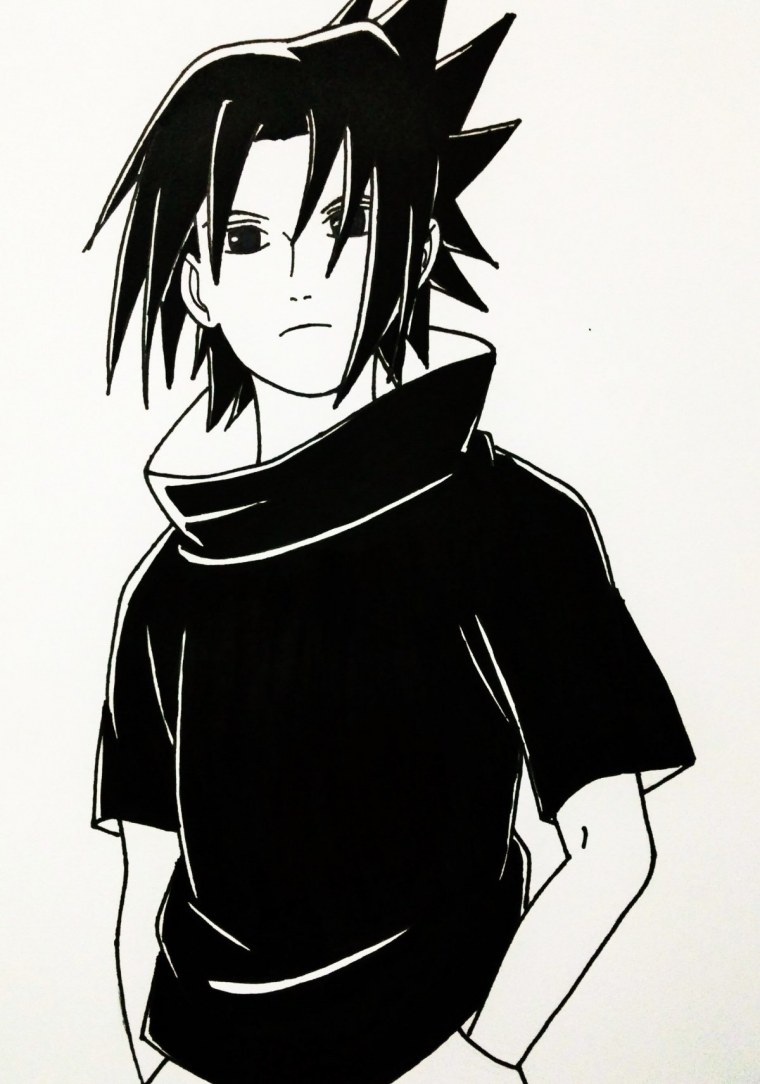 Саске Учиха улыбка