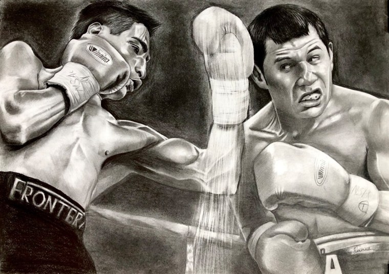 Бокс карандашом