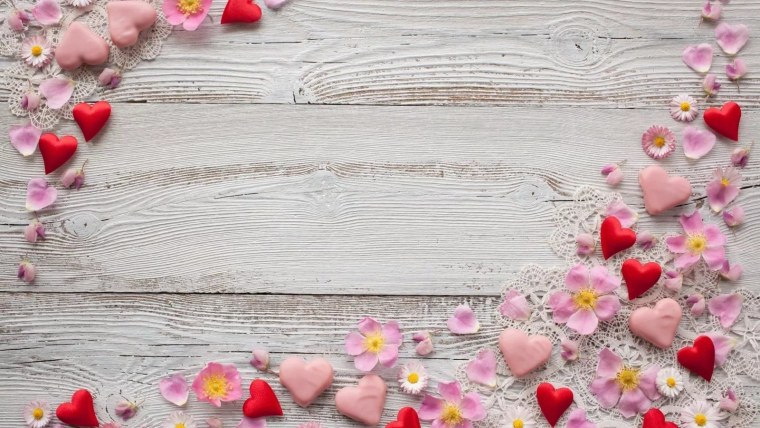 Красивое розовое сердце