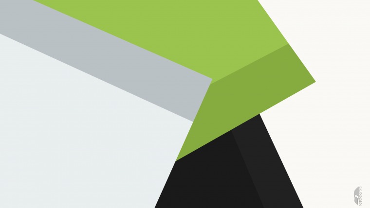 Зеленый геометрический фон