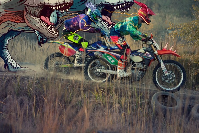 Арт мотоцикл эндуро