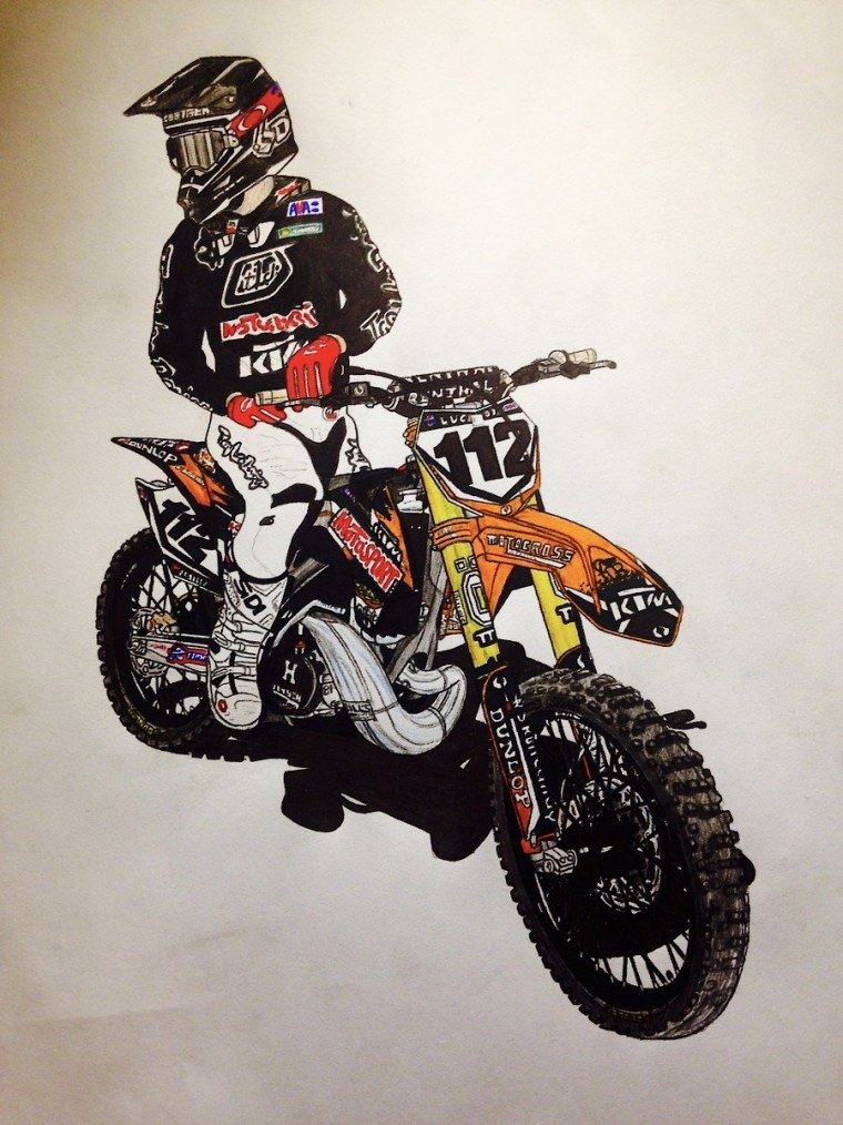 Ава с питбайком