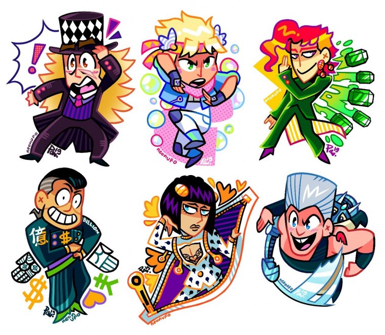 Чиби персонажи Jojo