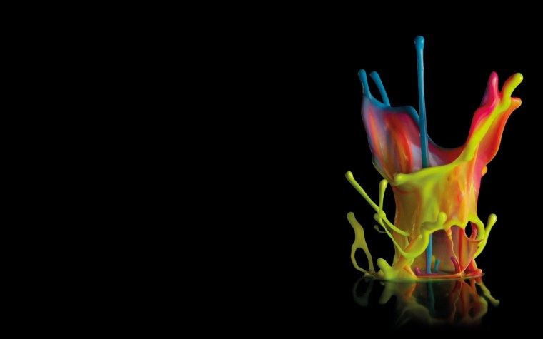 Обои разлитая краска