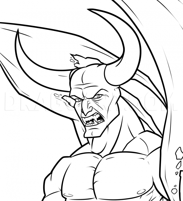 Тату Велиал демон