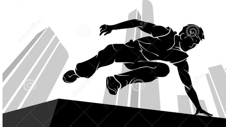 Сальто силуэт