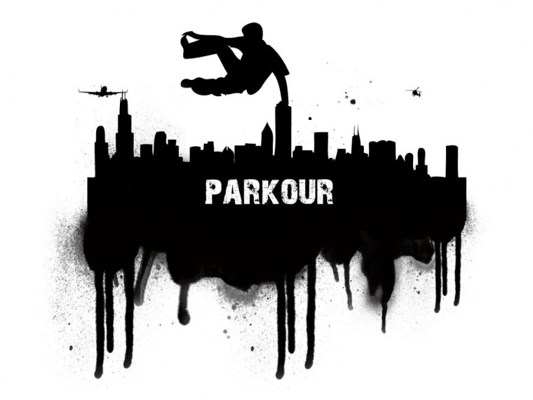 Позы для рисования паркур