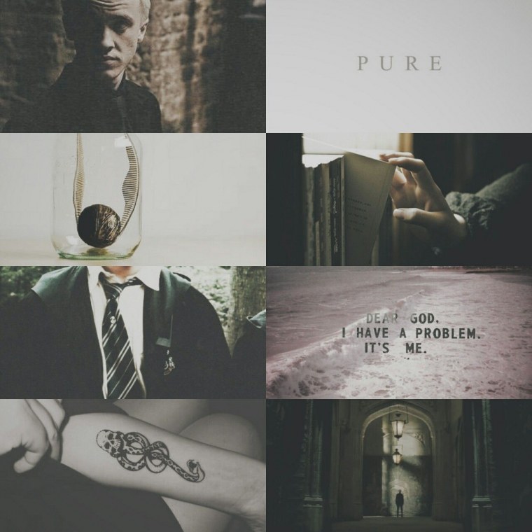 Эстетика Гарри Поттера Слизерин Драко