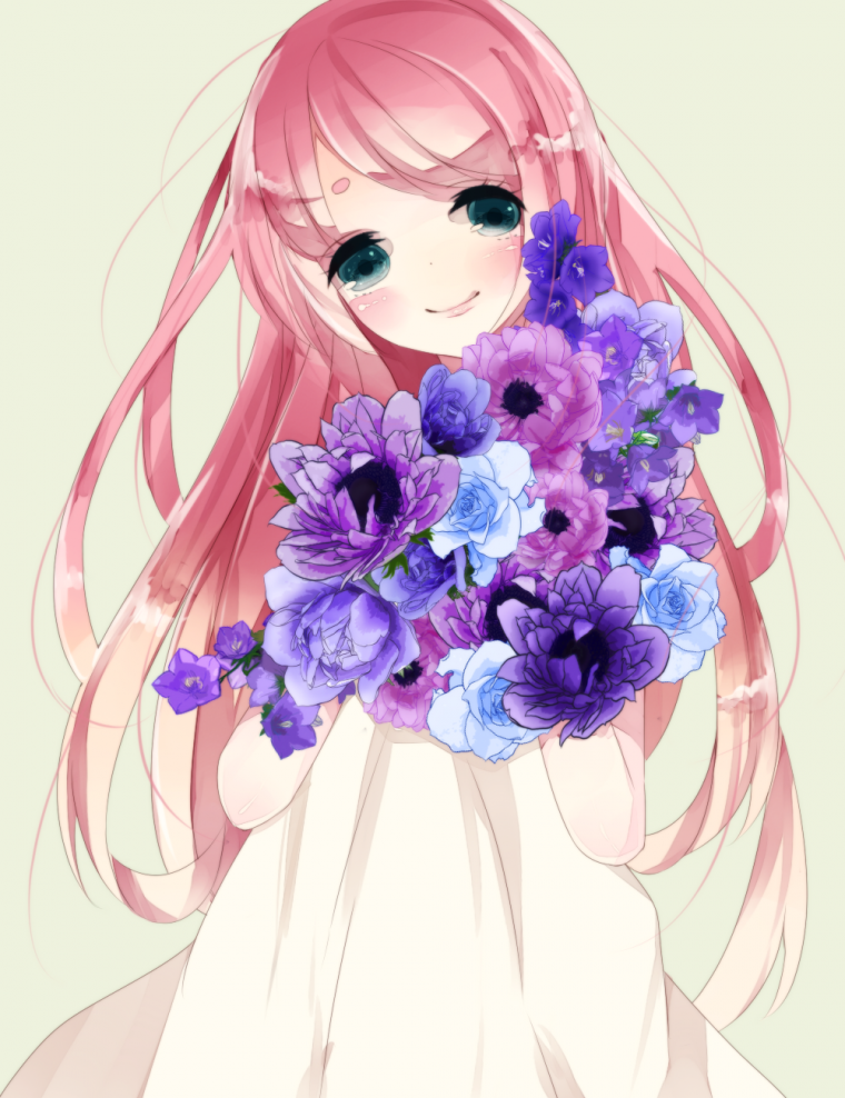 Мультяшные цветы аниме