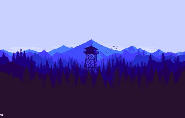 Firewatch Dark горы