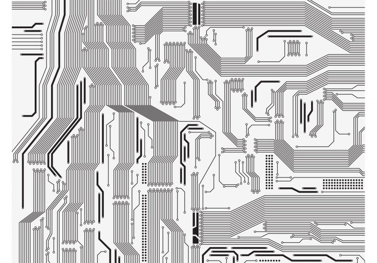 Паттерн микросхема вектор