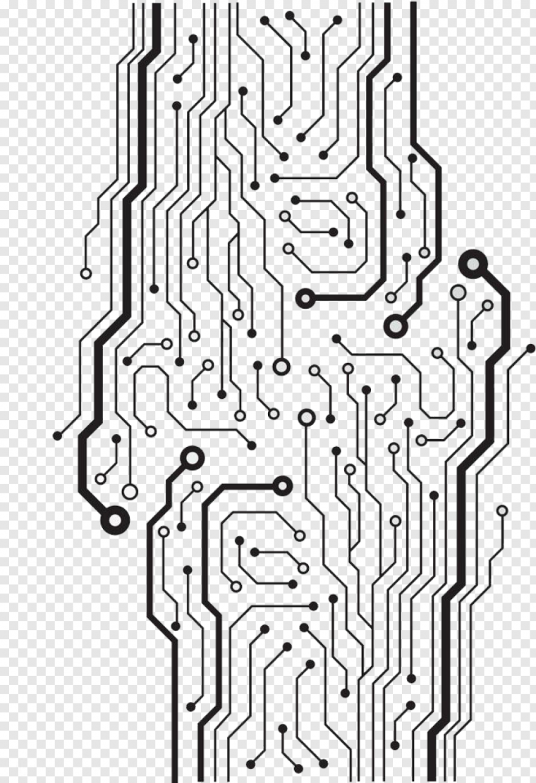 Тату печатная плата микрочип