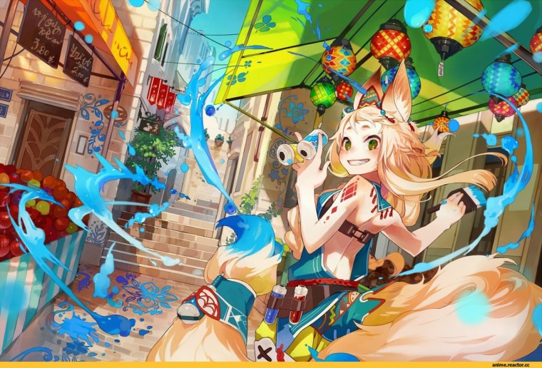 Красочные аниме арты