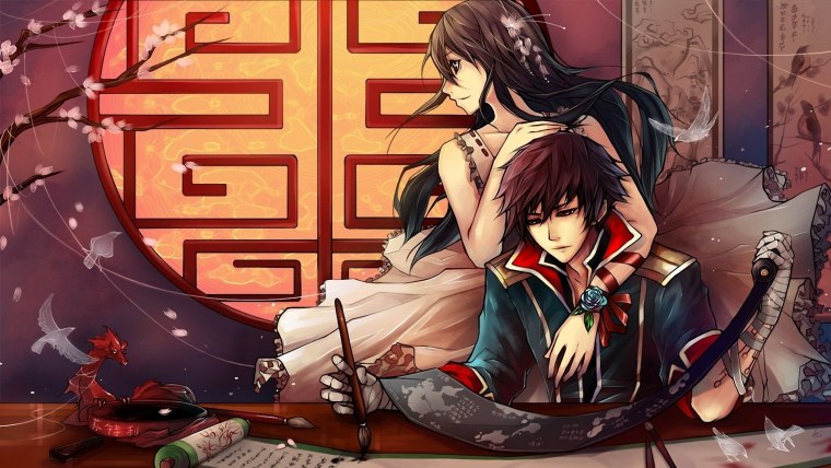 Аниме парень и девушка