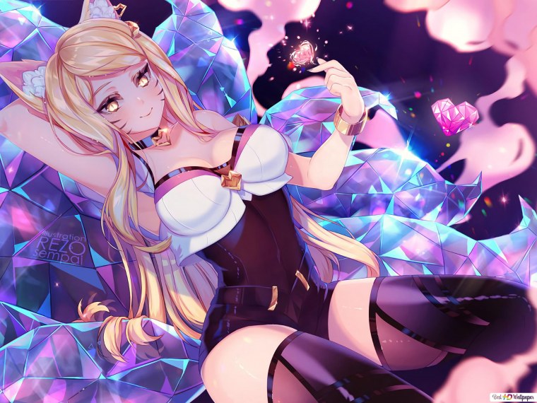 Лига легенд Ари k/da арт