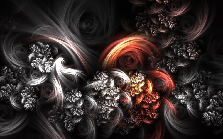 Черный рабочий стол