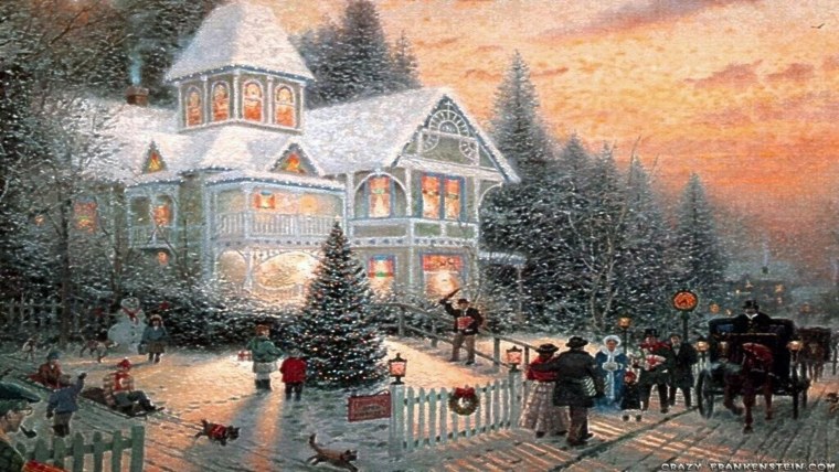 Thomas Kinkade Рождественские домики