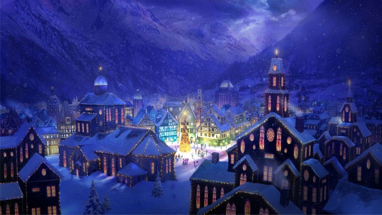 Новогодний город