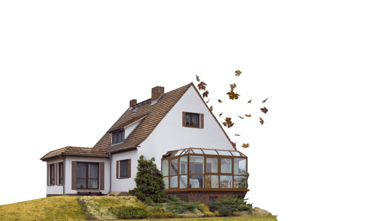 Коттедж на прозрачном фоне